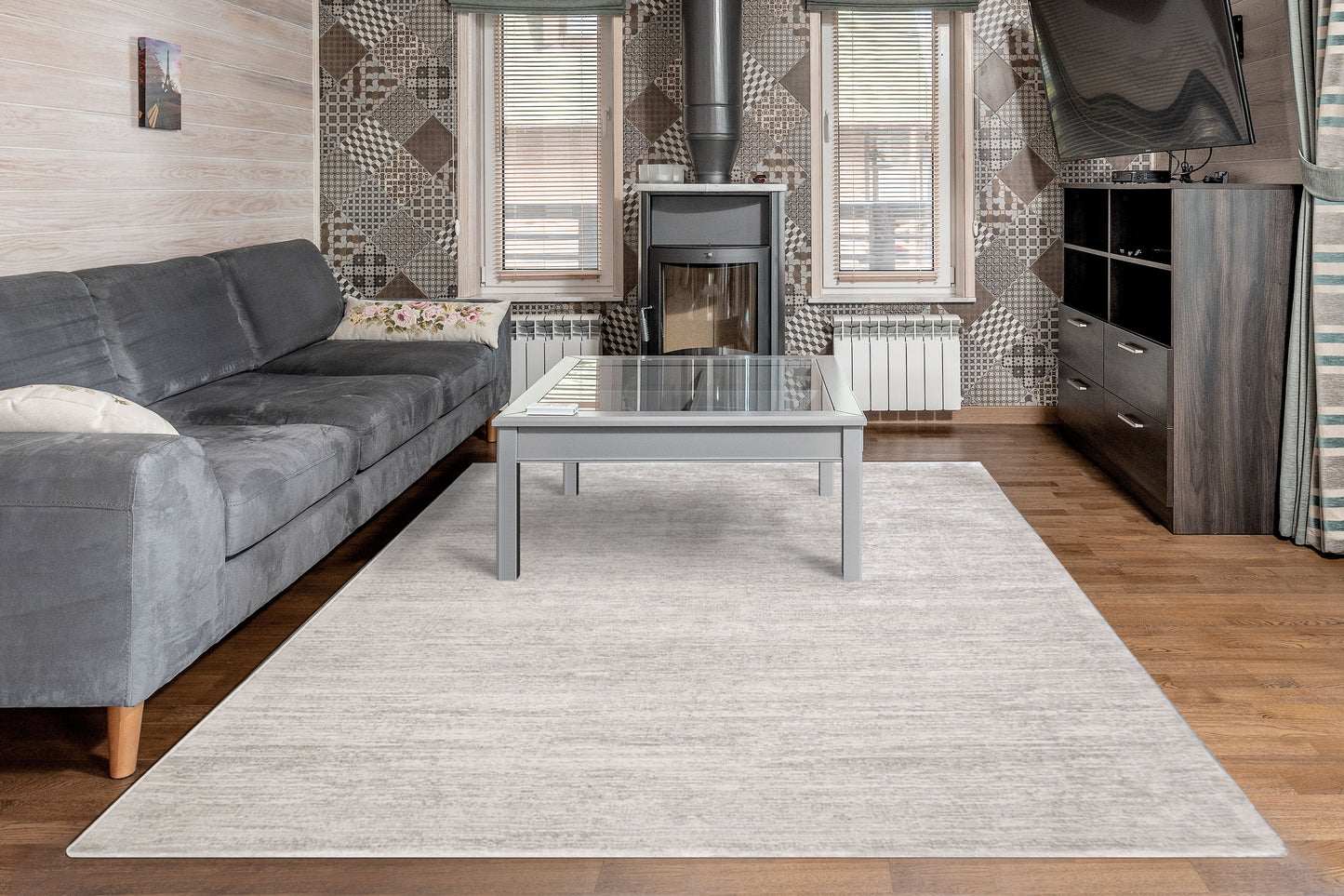 Rori 9357-109 Ivory/Light Grey Area Rug