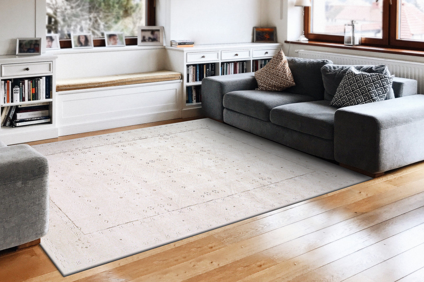 Remix 6384-180 Cream/Beige Area Rug