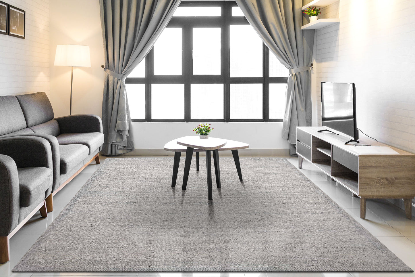 Echo 8580-910 Silver Area Rug