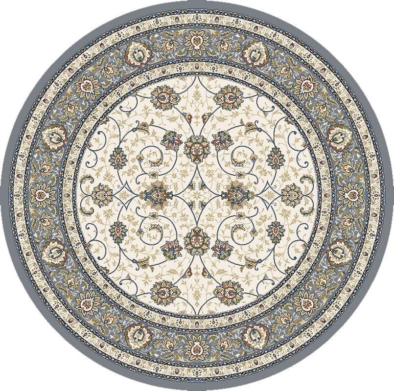 Ancient Garden 57120-6454 Ivory/Light Blue Area Rug