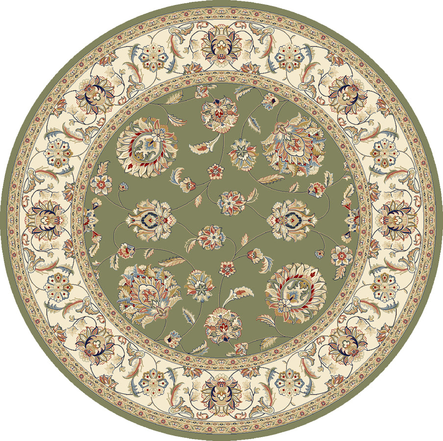 Ancient Garden 57365-4464 Green/Ivory Area Rug