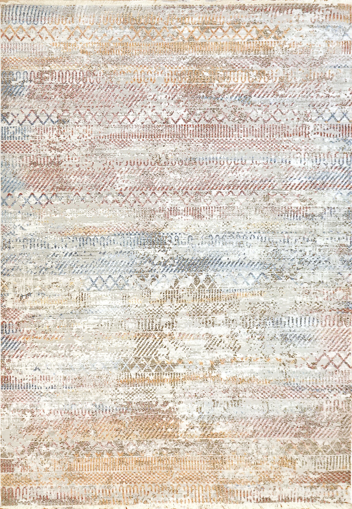 Mood 8450-130 Ivory/Red Area Rug