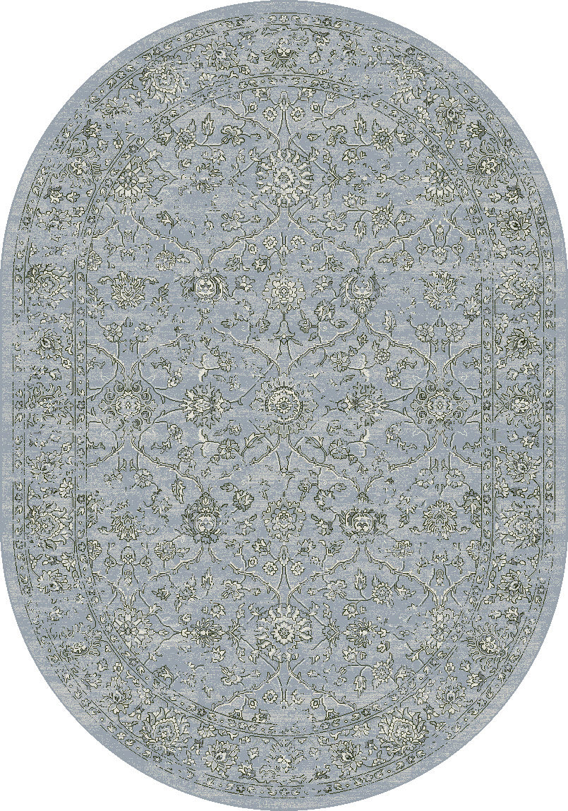Ancient Garden 57136-4646 Steel Blue/Cream Area Rug