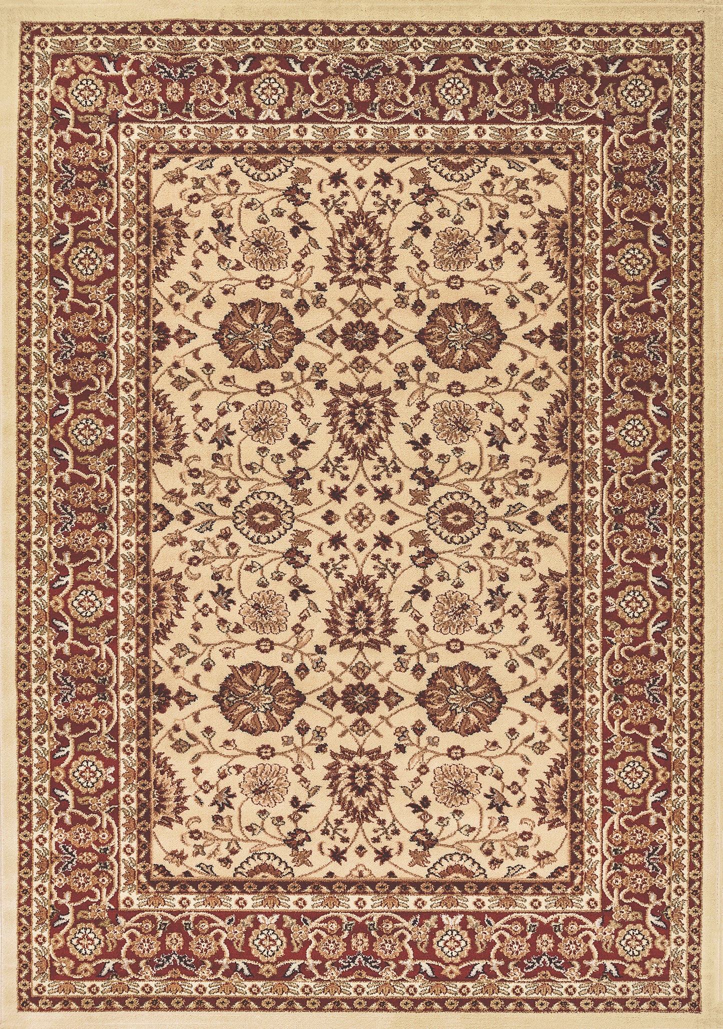 Yazd 2803-130 Cream/Red Area Rug