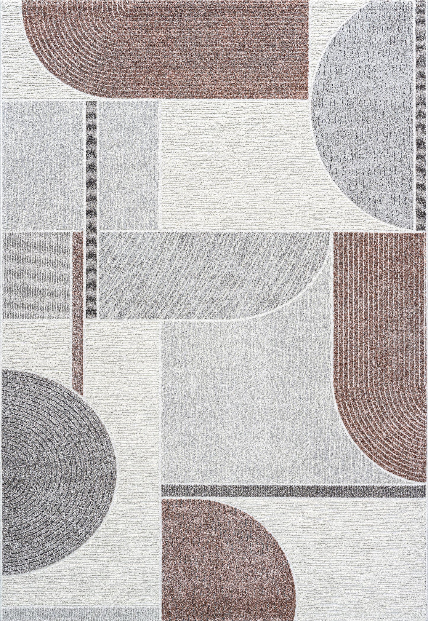 Polaris 46002-6111 Ivory/Grey/Burgundy Area Rug
