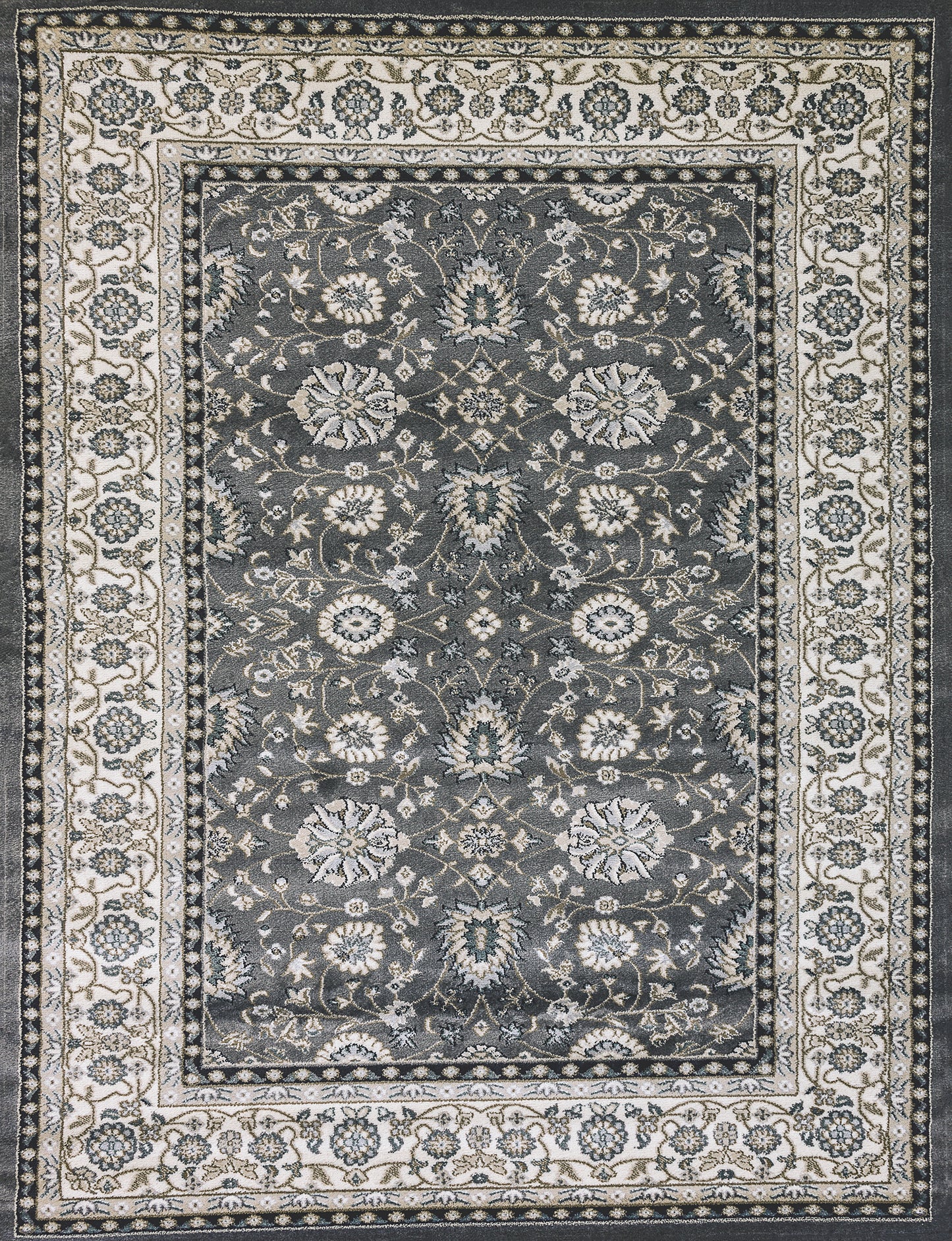 Yazd 2803-910 Grey/Ivory Area Rug