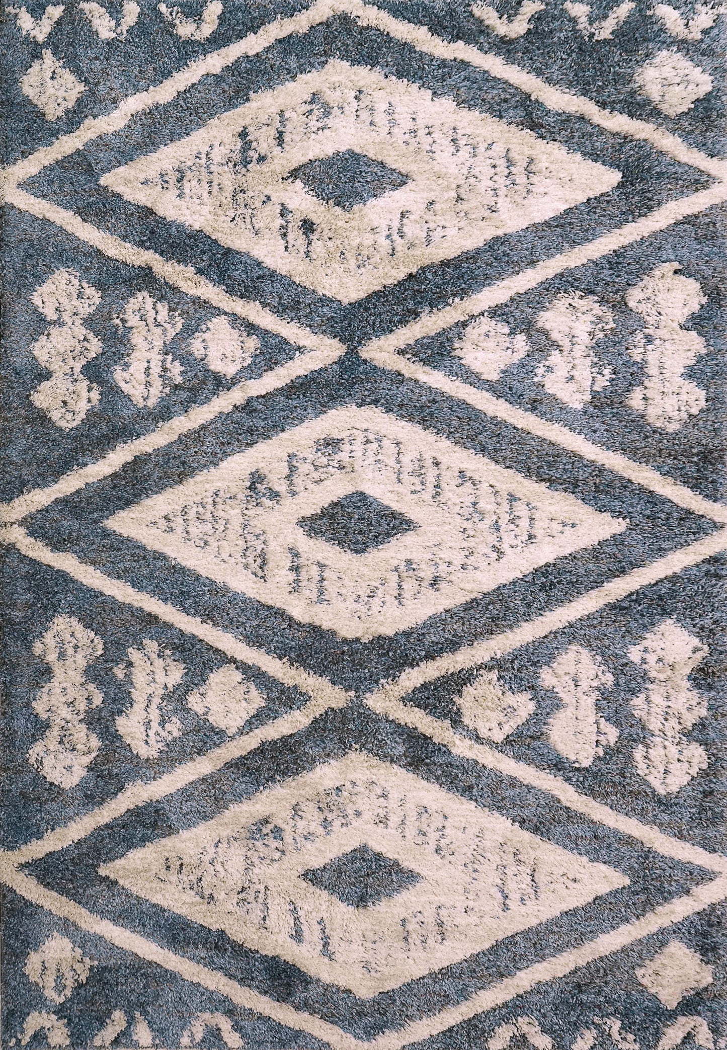 Cruz 7003-501 Blue/Ivory Area Rug