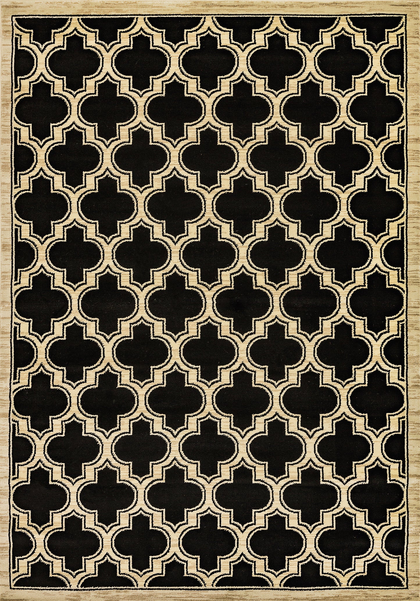 Yazd 2816-090 Black Area Rug
