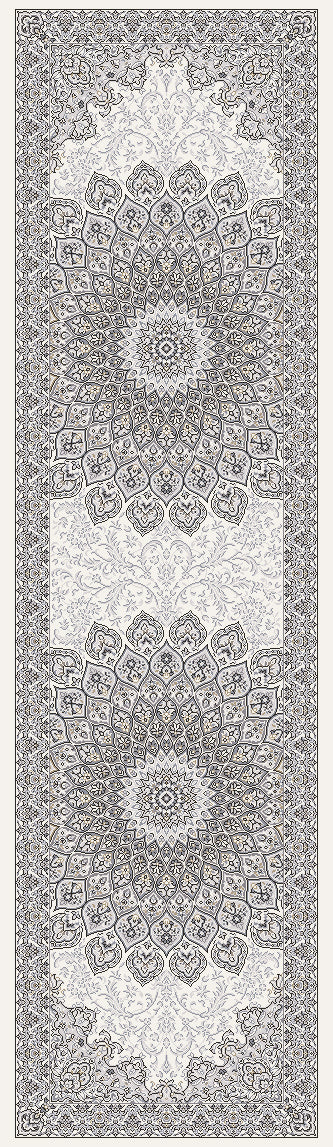 Ancient Garden 57090-6666 Cream/Grey Area Rug