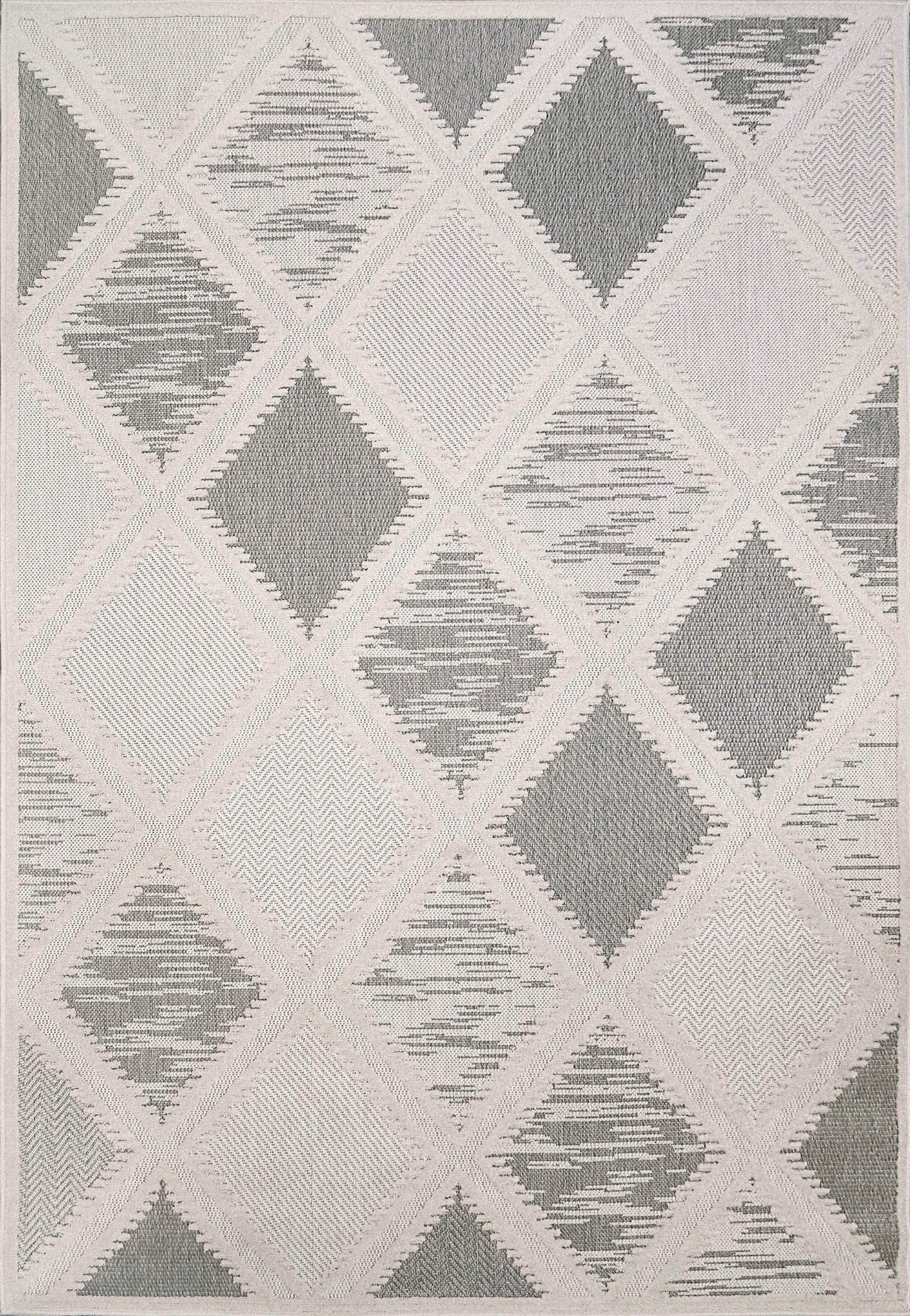 Tessie 6403-901 Grey/Ivory Area Rug