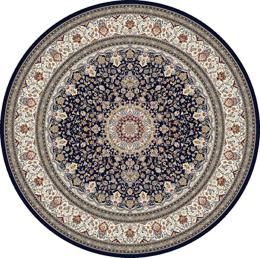 Ancient Garden 57119-3434 Blue/Ivory Area Rug