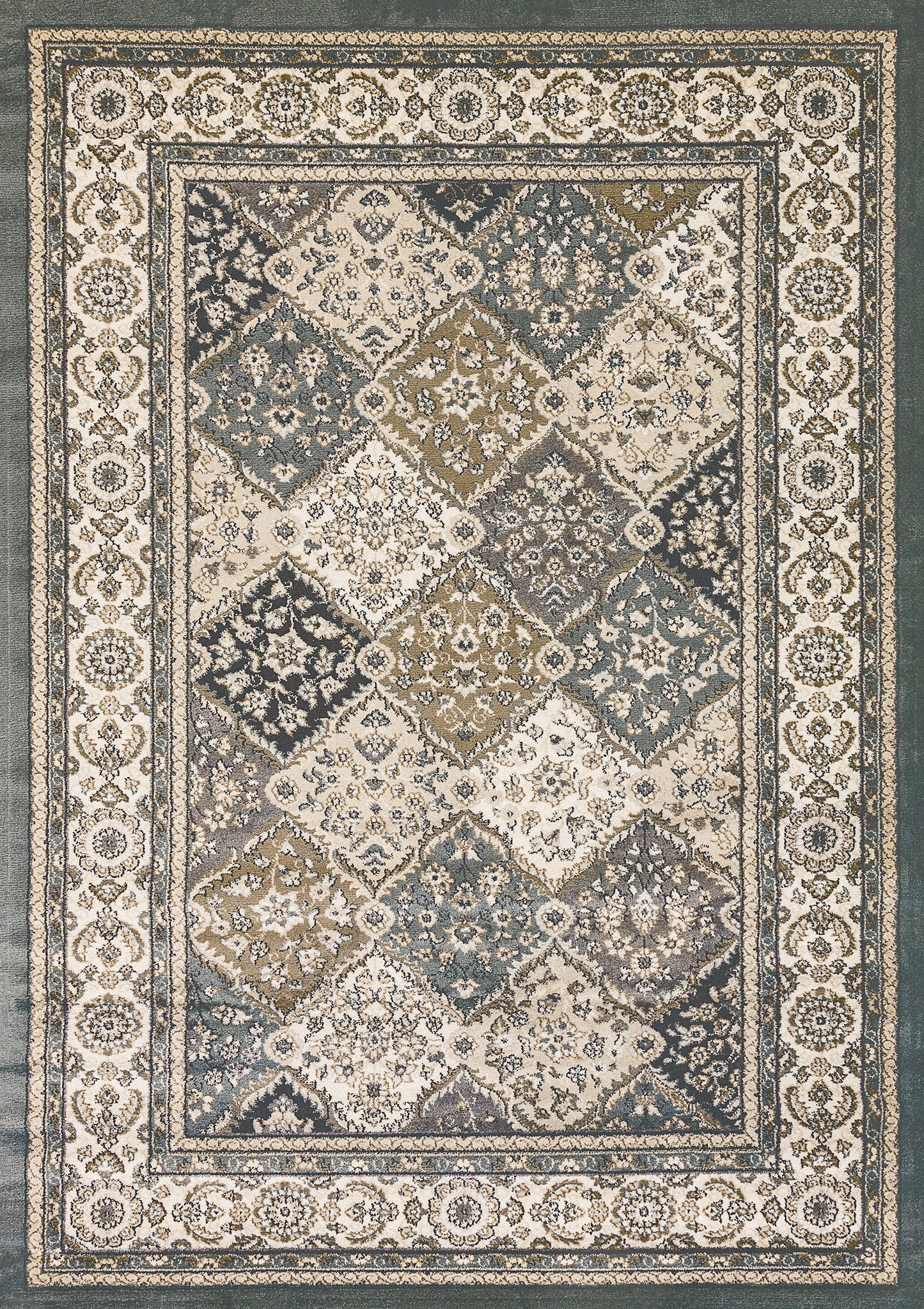 Yazd 8471-510 Blue/Ivory Area Rug