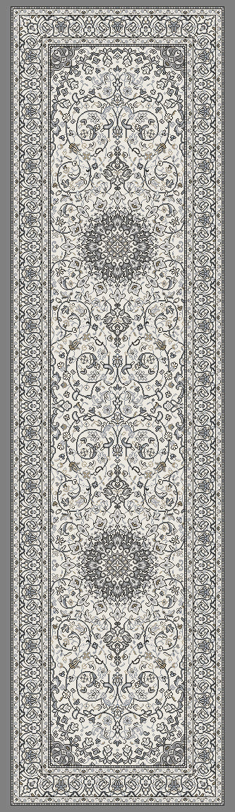 Ancient Garden 57119-6656 Cream/Grey Area Rug