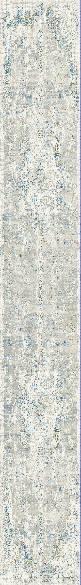 Quartz 27064-195 Ivory/Grey/Blue Area Rug