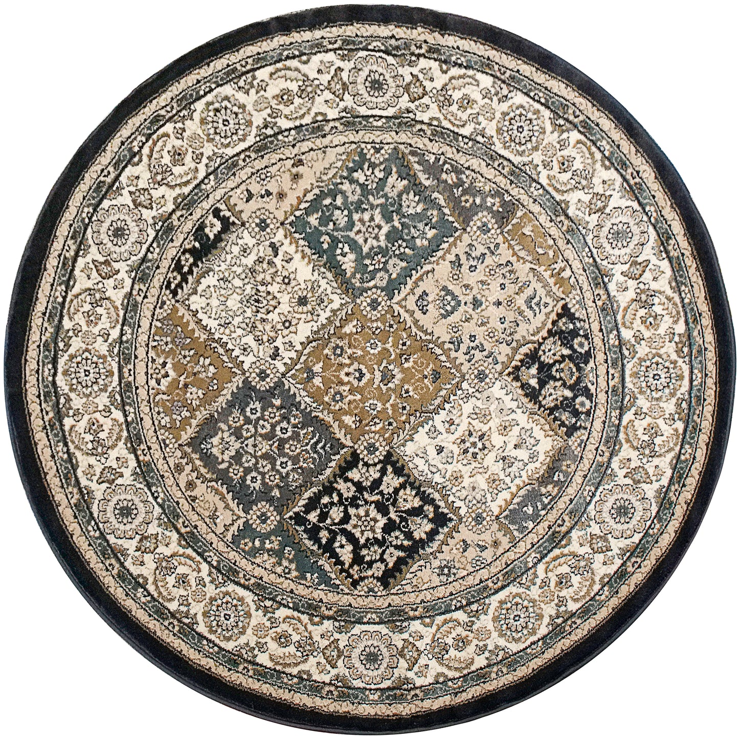 Yazd 8471-910 Grey/Ivory Area Rug