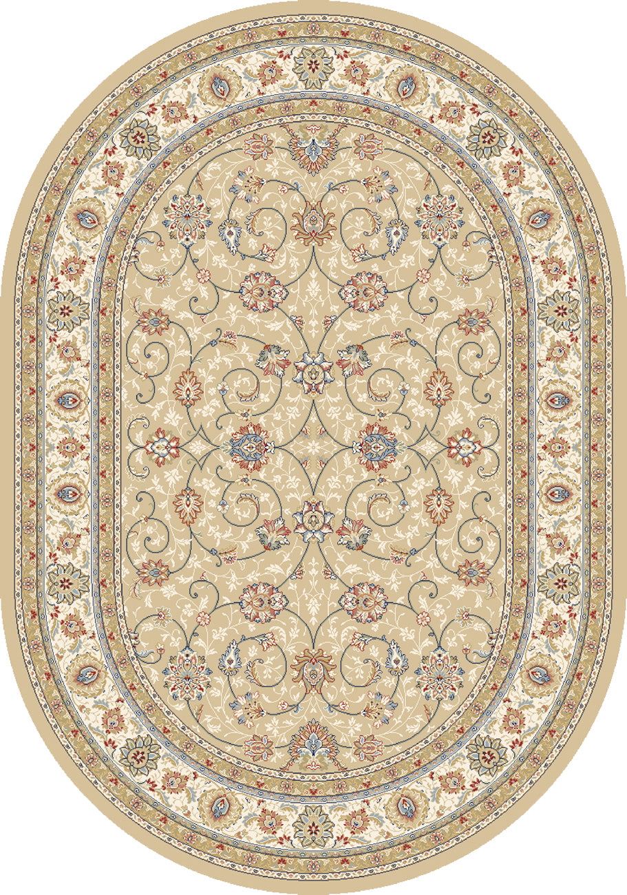 Ancient Garden 57120-2464 Light Gold/Ivory Area Rug