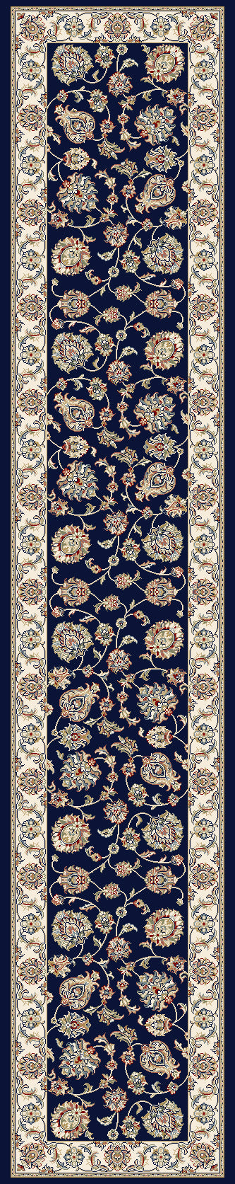 Ancient Garden 57365-3464 Blue/Ivory Area Rug