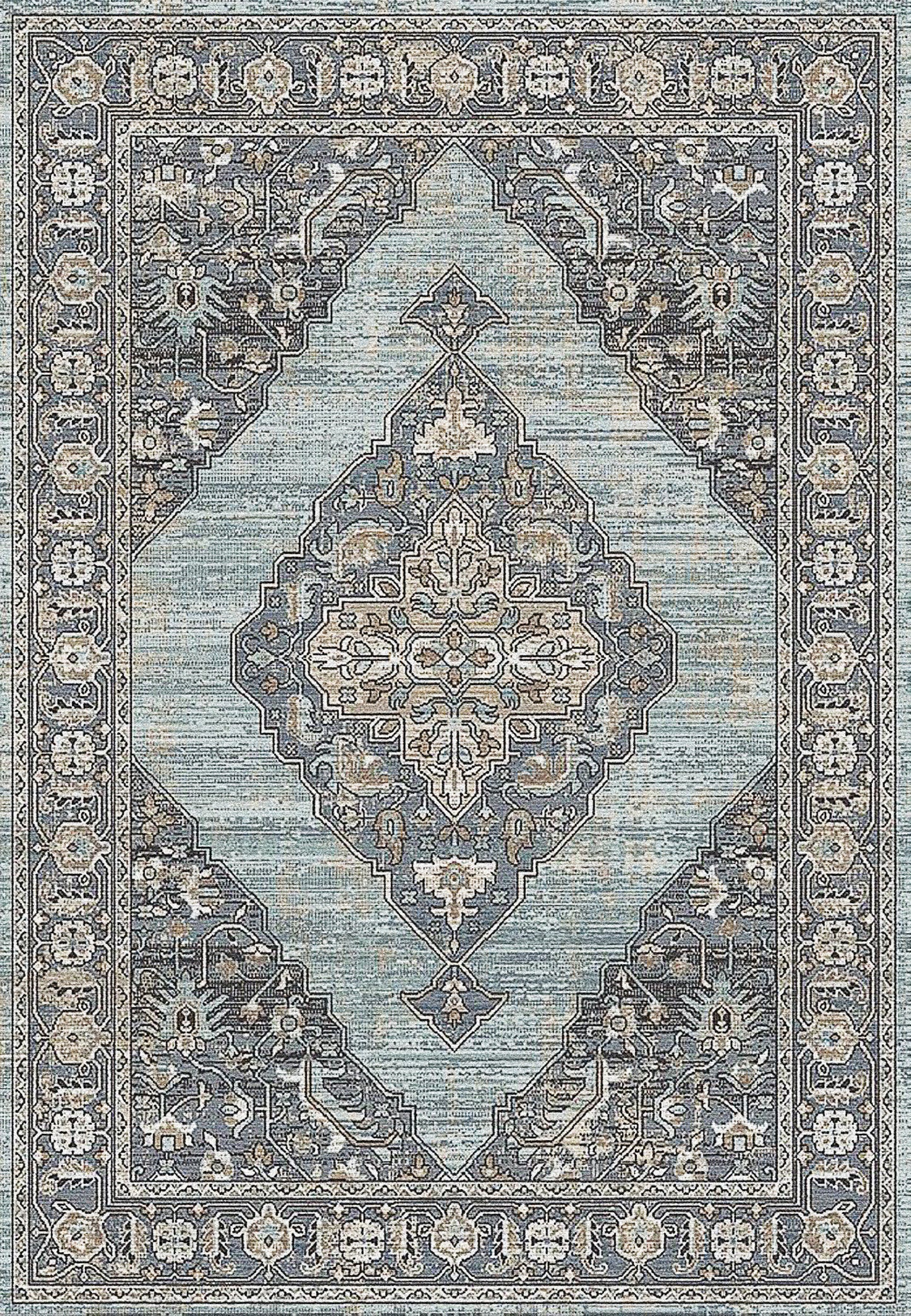 Jazz 6792-580 Blue/Beige Area Rug