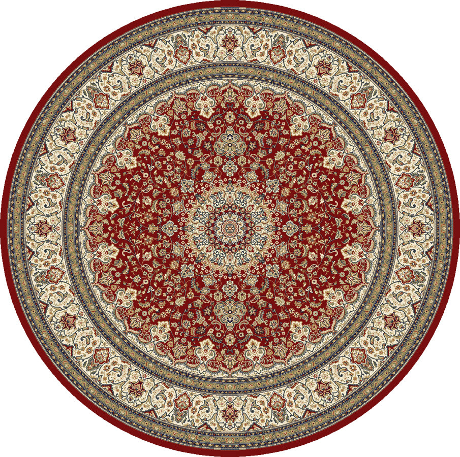Ancient Garden 57119-1414 Red/Ivory Area Rug