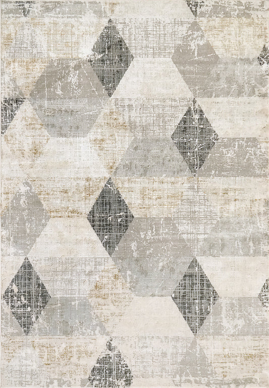 Quartz 27070-999 Ivory/Slate Area Rug