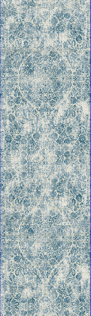 Quartz 27040-500 Ivory/Blue Area Rug