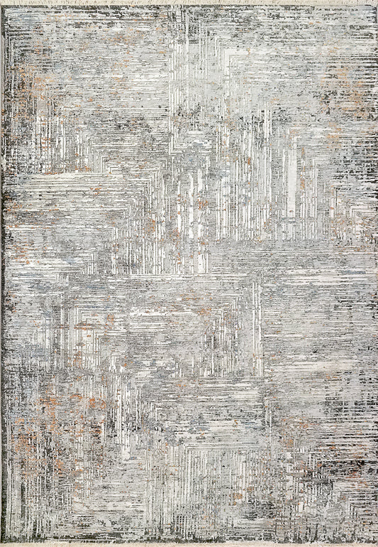 Sunrise 6885-999 Grey/Charcoal/Gold/Multi Area Rug