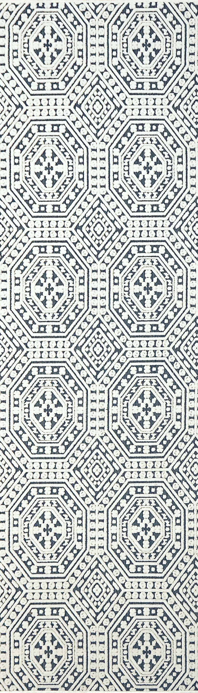 Lotus 8149-150 Ivory/Denim Area Rug