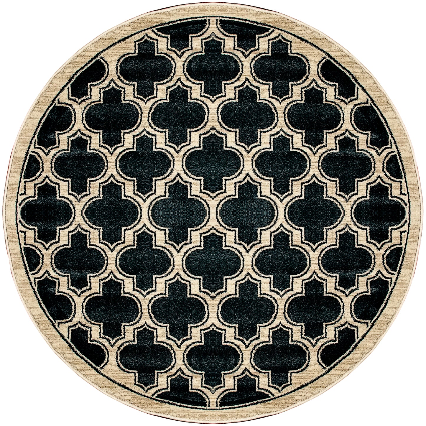 Yazd 2816-090 Black Area Rug
