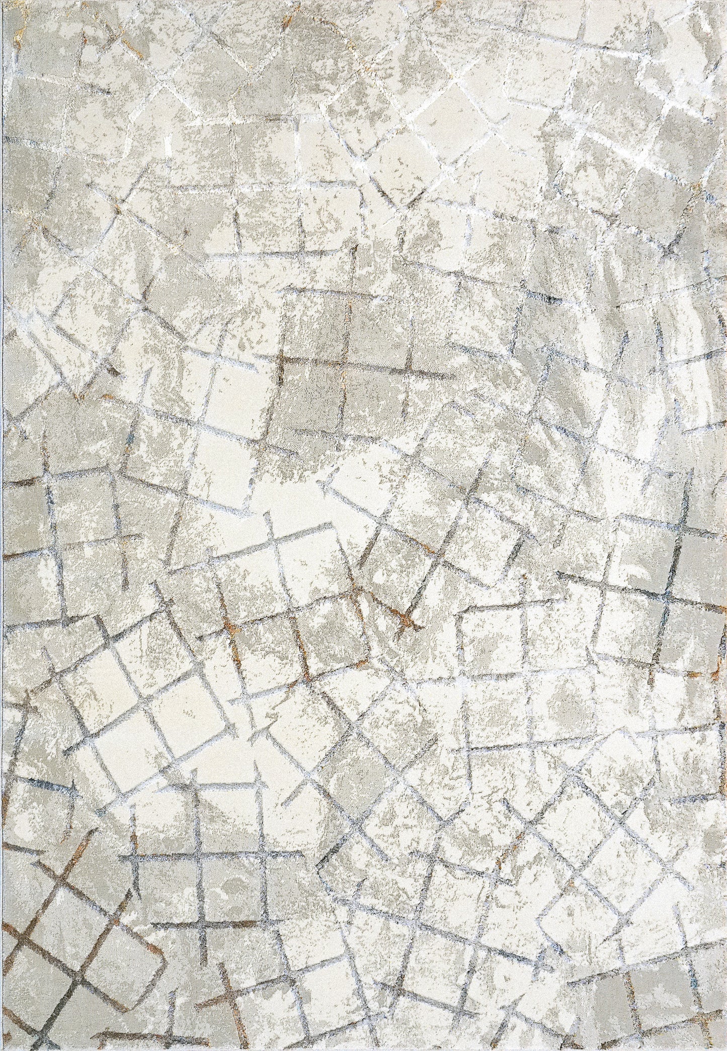 Gold 1354-897 Cream/Silver/Gold Area Rug