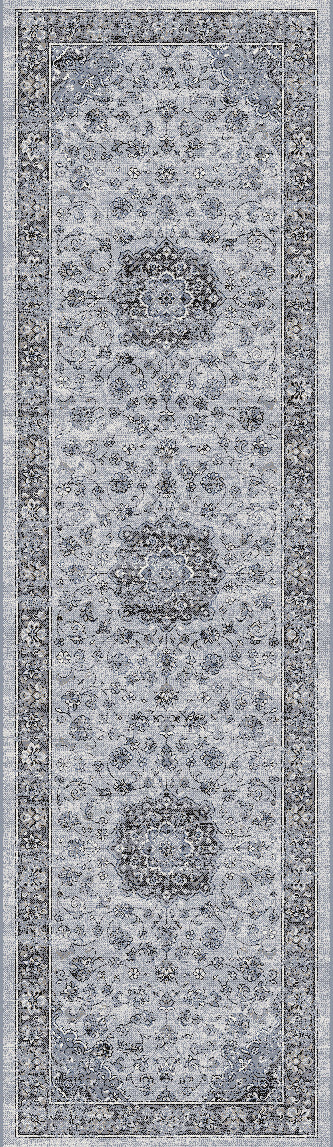 Ancient Garden 57559-9656 Silver/Grey Area Rug