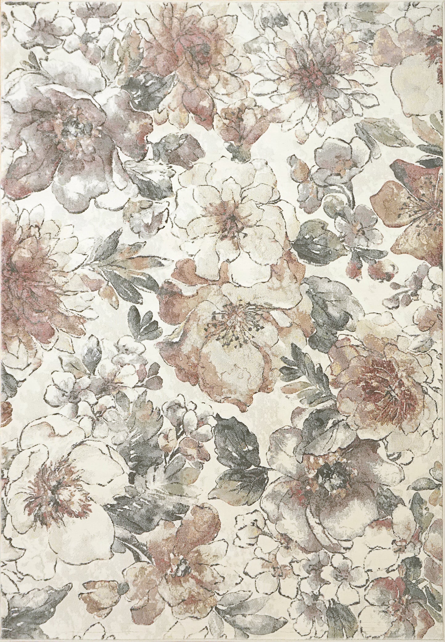 Eclipse 63528-6747 Cream/Multi Area Rug