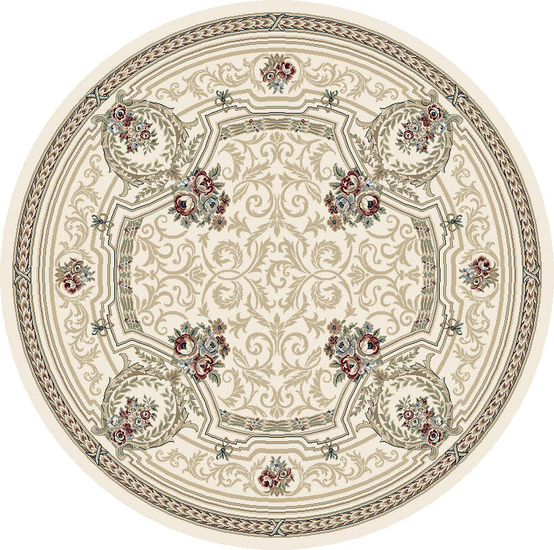 Ancient Garden 57091-6464 Ivory Area Rug