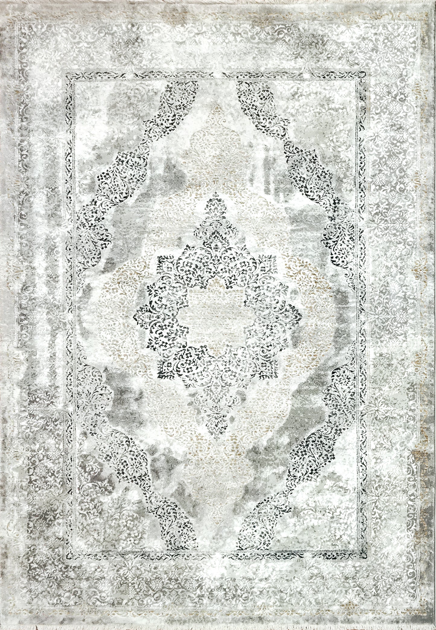 Sunrise 6681-899 Cream/Grey/Charcoal Area Rug
