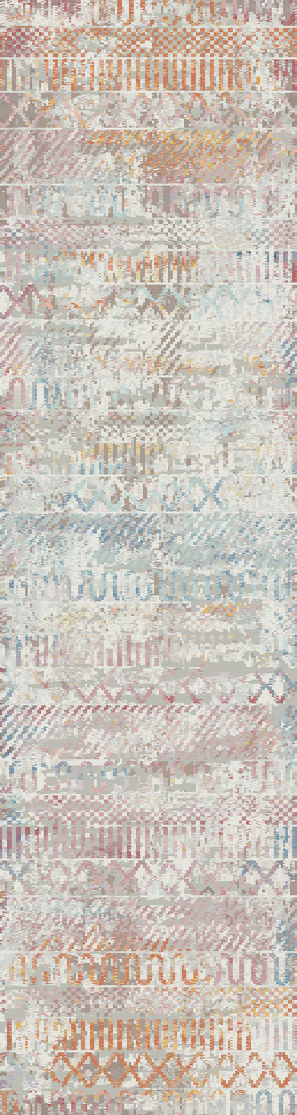 Mood 8450-130 Ivory/Red Area Rug