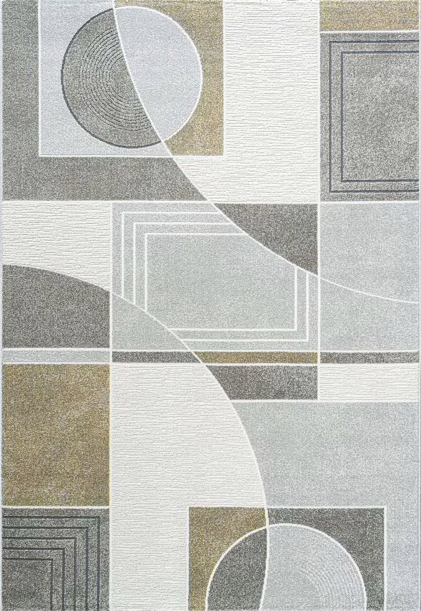 Polaris 46012-6191 Ivory/Grey/Gold Area Rug