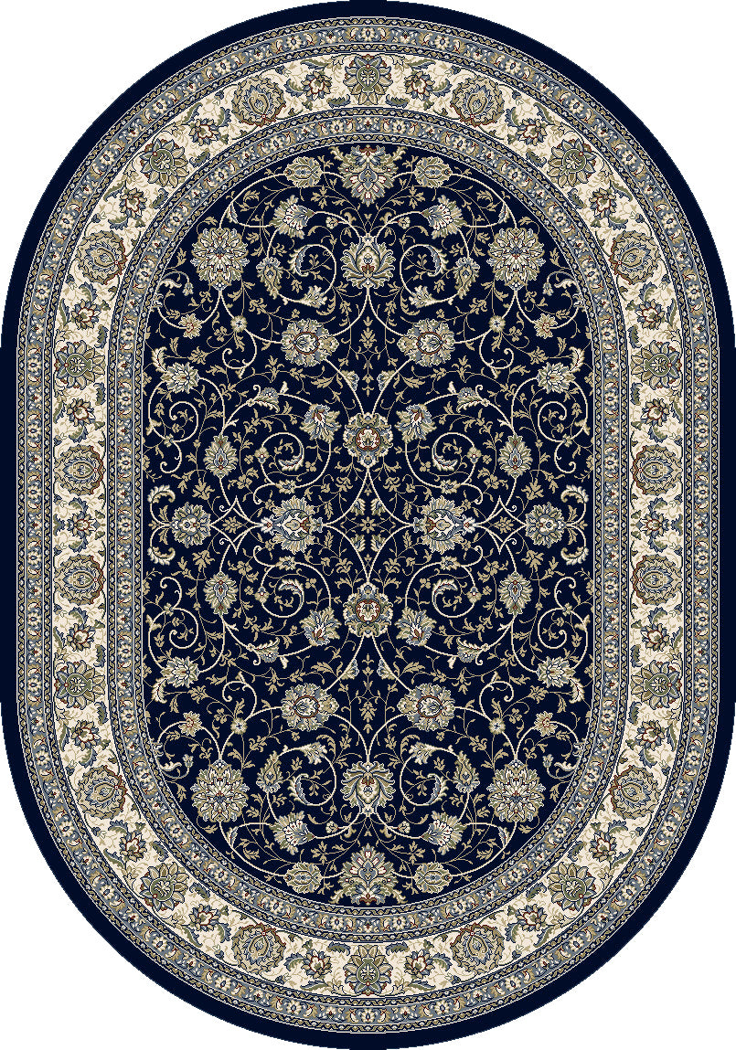Ancient Garden 57120-3464 Blue/Ivory Area Rug