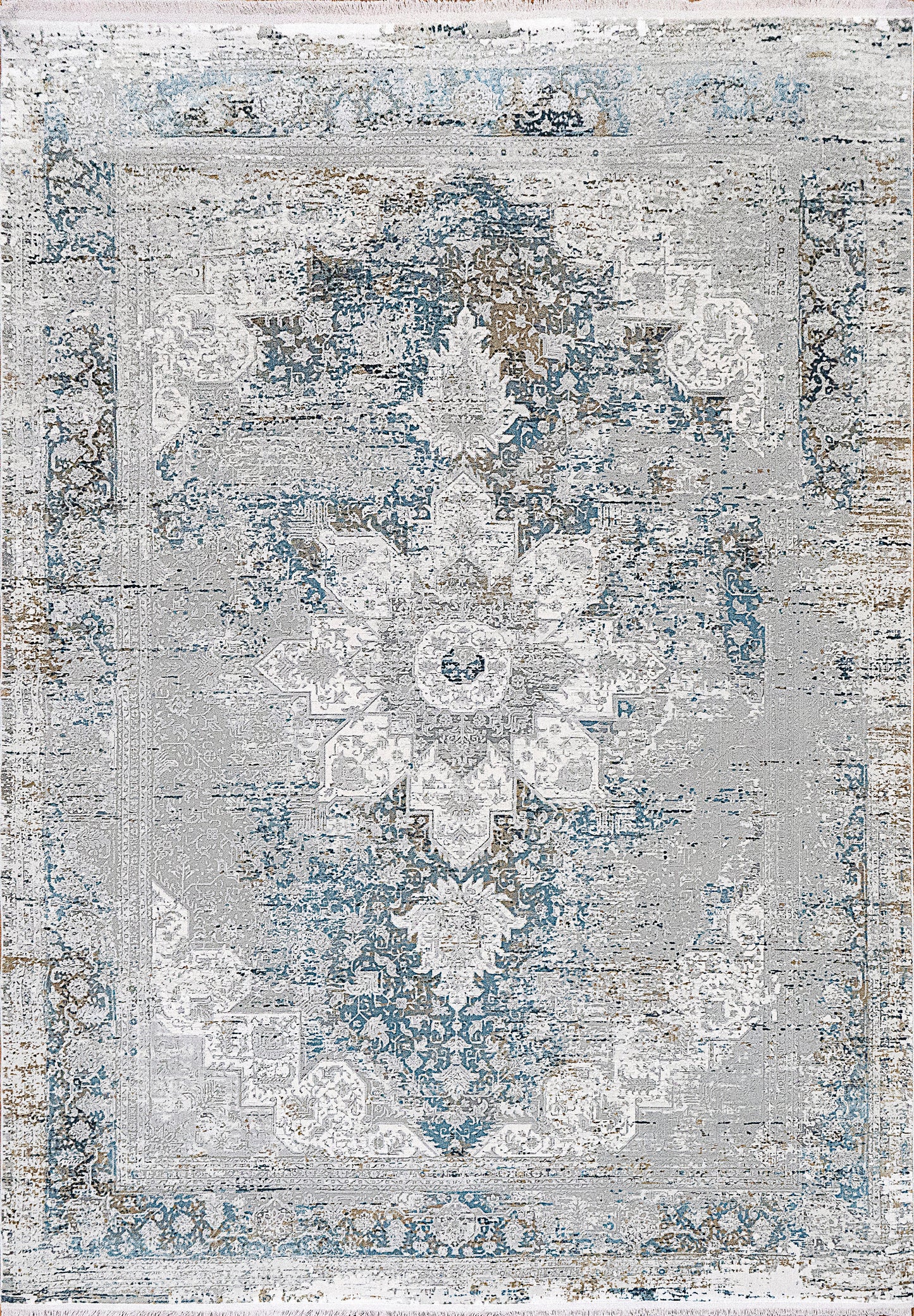 Ruby 2161-950 Grey/Blue Area Rug