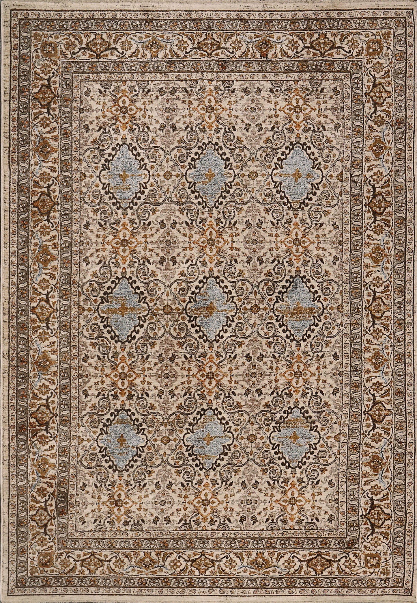 Cullen 5703-805 Beige/Blue Area Rug