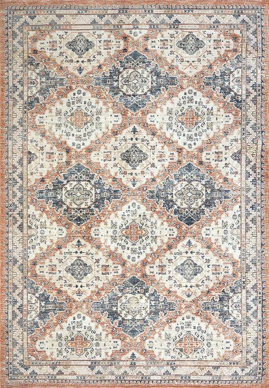 Jupiter 3109-358 Beige/Navy/Copper Area Rug