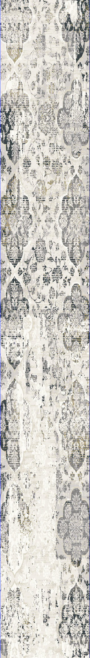 Quartz 27077-190 Ivory/Grey Area Rug