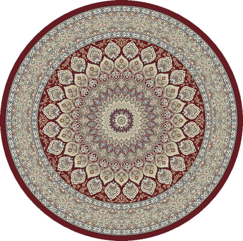 Ancient Garden 57090-1484 Red Area Rug