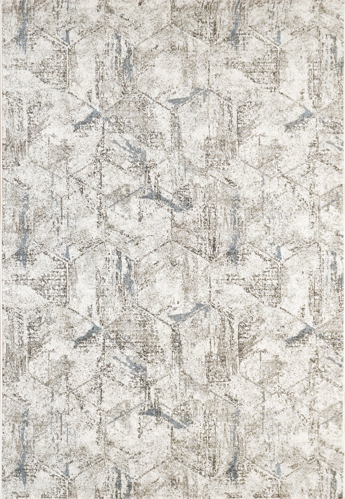 Avenue 3405-6151 Ivory/Grey/Blue Area Rug