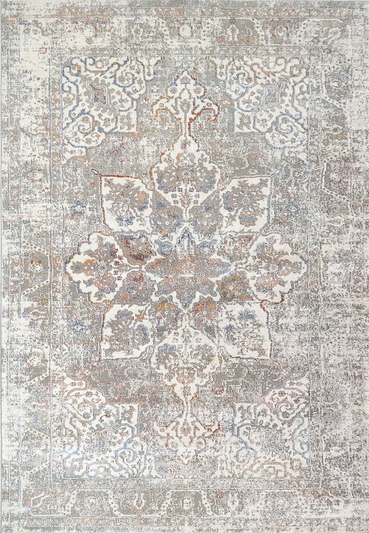 Zen 8337-950 Grey/Blue Area Rug