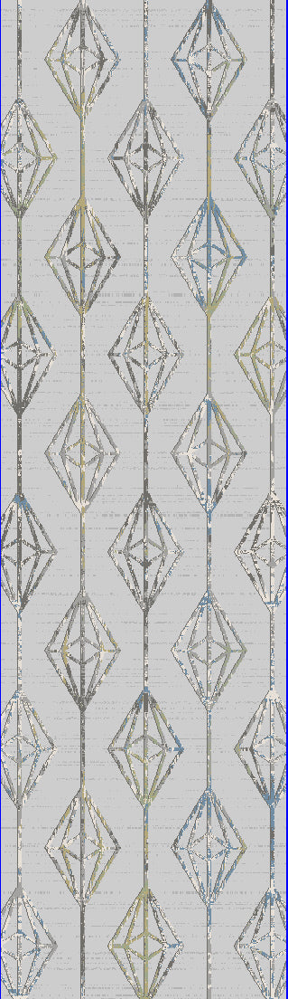 Merit 6660-958 Grey/Blue/Gold Area Rug