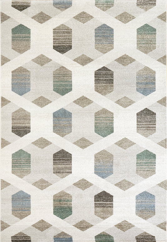 Avenue 3403-6141 Ivory/Blue/Multi Area Rug