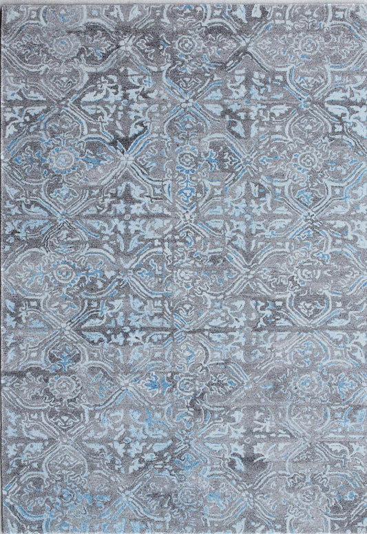 Posh 7815-950 Grey/Blue Area Rug