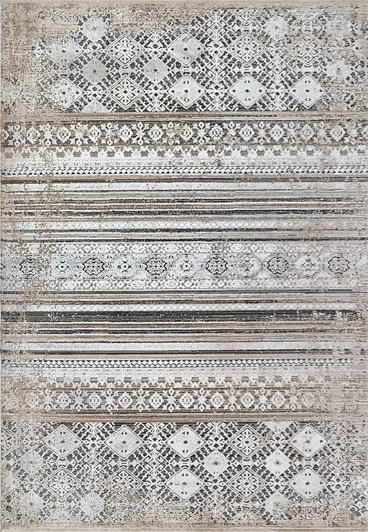 Wingo 7956-985 Grey/Cream/Blue Area Rug