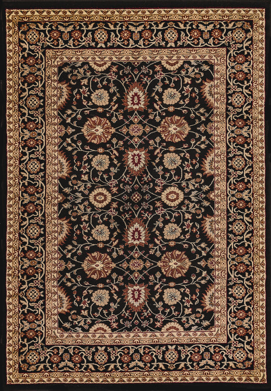 Yazd 2803-090 Black Area Rug