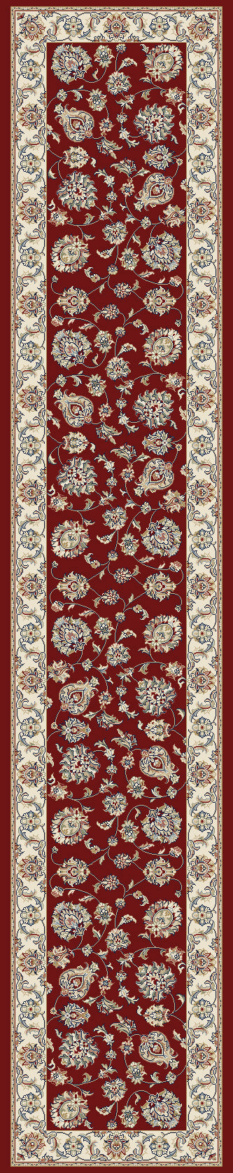 Ancient Garden 57365-1464 Red/Ivory Area Rug