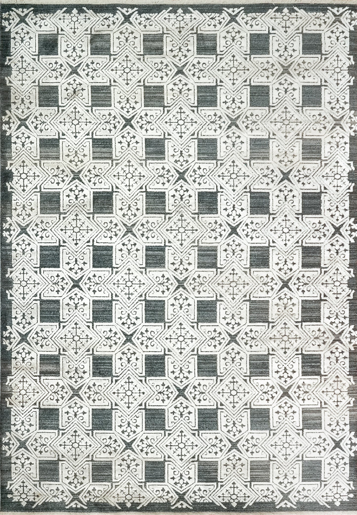 Wingo 7955-518 Blue/Cream Area Rug